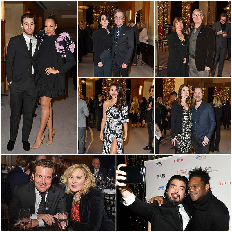 A collage of guests at a fundraising gala